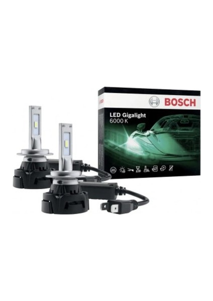 Ampul LED Gigalight 12V 30W H7 6000K Bosch 1987301557 2 Adet Set
