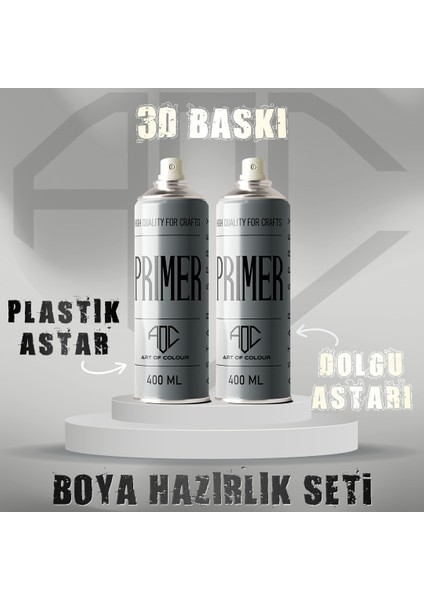 3D Baskı Plastik Astar ve Dolgu Astarı Sprey ( Zımparasız )