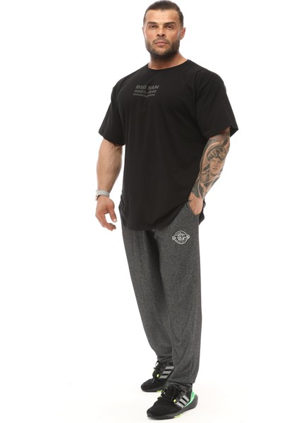 Loose Fit Armalı Eşofman Altı Bodybuilding Pantolon Bgsm PNT1373