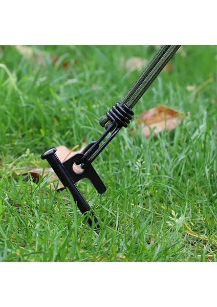 8 Adet 30 cm Transmisyon Demir Çadır Çivisi, Kaymaz Kancalı Kazık