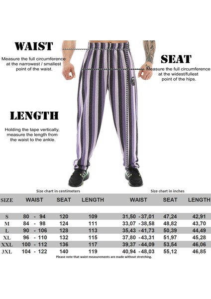 Loose Fit Armalı Eşofman Altı Bodybuilding Pantolon Bgsm PNT1375