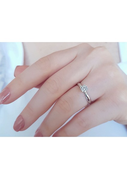 G Renk 0,50 Karat Pırlanta Tektaş Yüzük 0423R0148 fırsatları