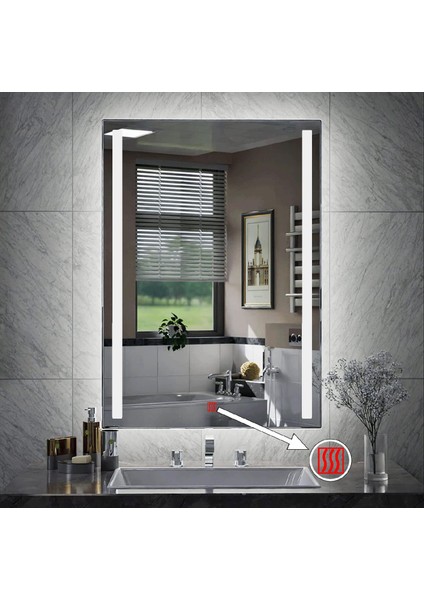 80X120 cm Buğu Çözücülü Kumlamalı Banyo Aynası fiyatları
