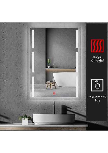 70X120 cm Buğu Çözücülü Kumlamalı Banyo Aynası fiyatları