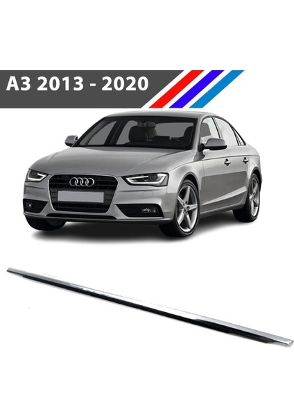 Audi A3 Ön Sol Kapı Cam Sıyırıcı Fitili Kromlu 2013-2020