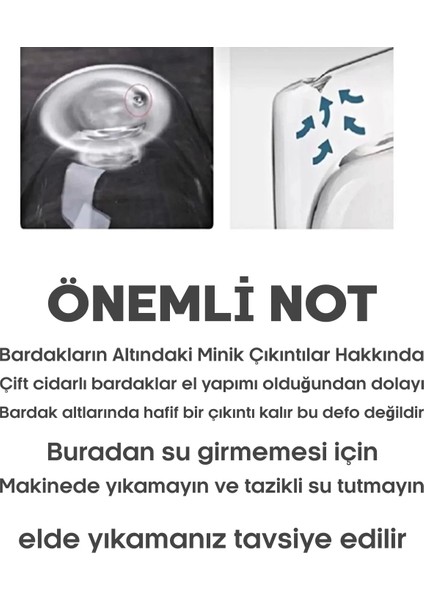 Tilbe Home Çift Camlı Cidarlı Sevimli Kedicik Süt Çay Kahve Su Kupa Bardağı 250ML Ev Ofis Isı Yalıtımlı Bardak