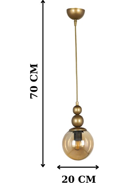 Holla Tekli Özel Tasarım Sarkıt Avize - Oturma Odası - Salon - Mutfak - Ofis modelleri