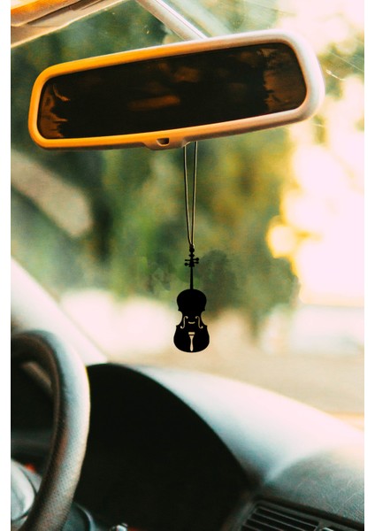 Metal Keman Motifli Dikiz Aynası Süsü Oto Aksesuar Araba Süsü fiyatları