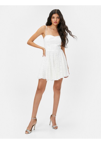 Bridal Mini Elbise Askılı