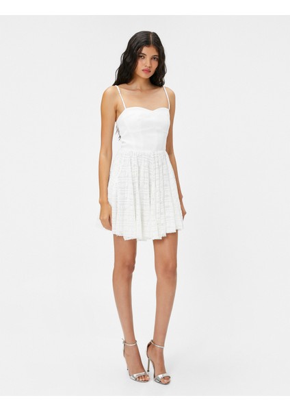 Bridal Mini Elbise Askılı