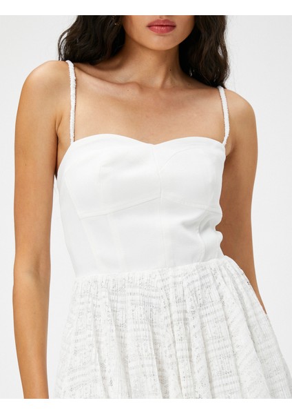 Bridal Mini Elbise Askılı