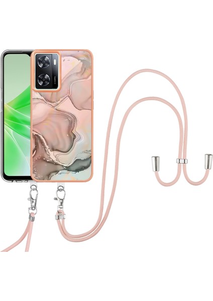 Realme Narzo 50 5g Global Için Kordonlu Mermer Imd Kılıf (Yurt Dışından) modelleri