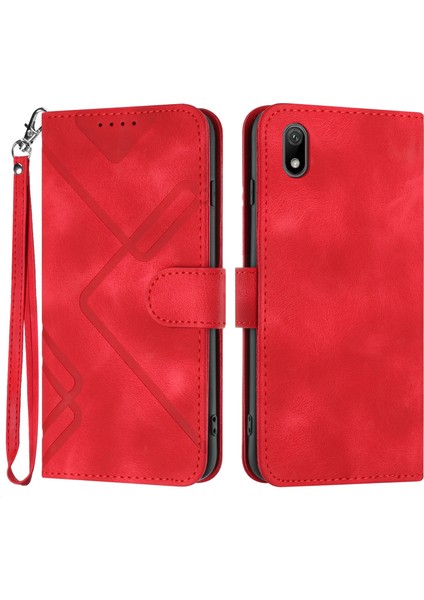 Honor 8s Için Çizgi Desenli Pu Kılıf (Yurt Dışından) fiyatları