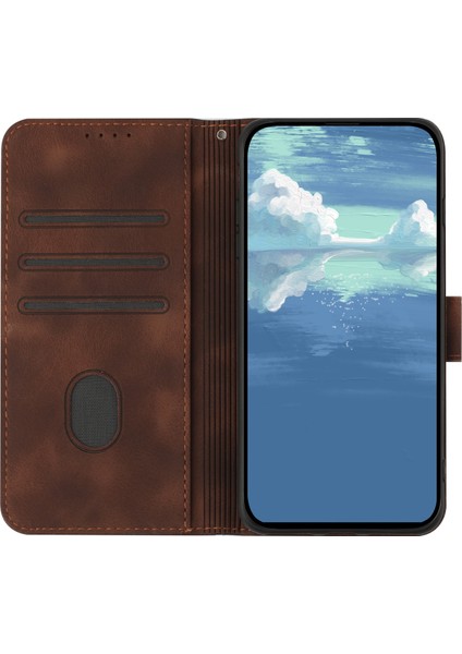 Honor 8s Için Çizgi Desenli Pu Kılıf (Yurt Dışından) modelleri