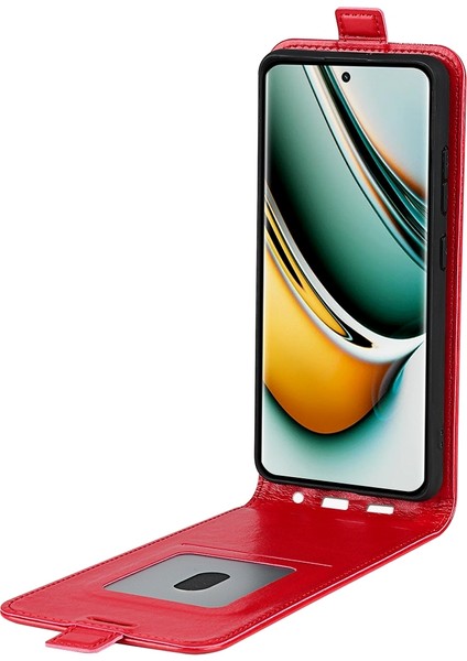 Realme 11 Pro Için R64 Dikey Çevirmeli Deri Kılıf (Yurt Dışından)