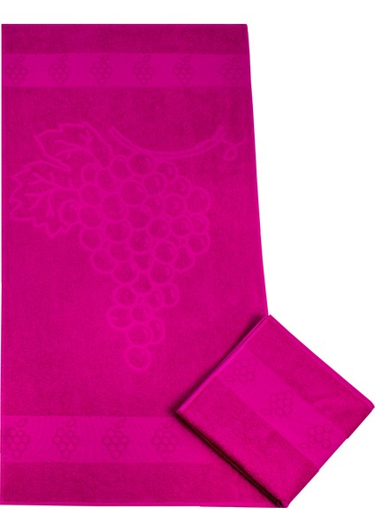 Üzüm Desenli Havlu 70 x 140 cm