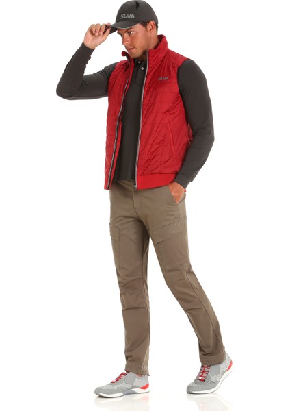 Kırmızı Erkek Dik Yaka Regular Fit Yelek A126001S00_ACT Graphene Rstop Vest