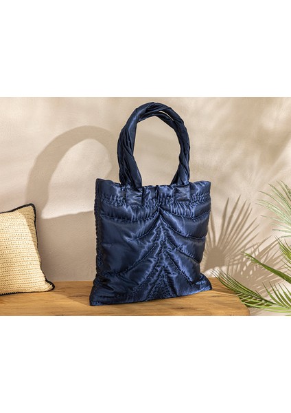 Moon Kadın Çanta 40X40 cm Lacivert