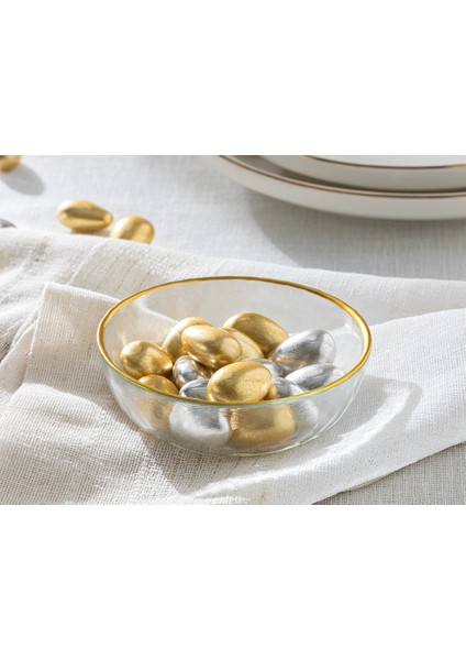 Circle Cam Çerezlik 10 cm Gold