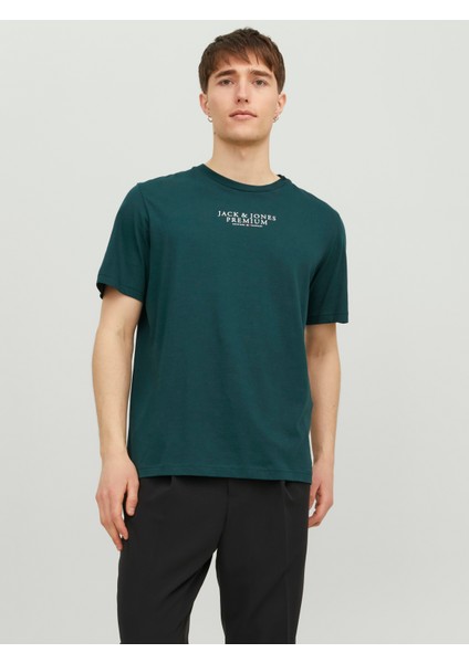 Bisiklet Yaka Logo Baskili Tisört - Bluarchie