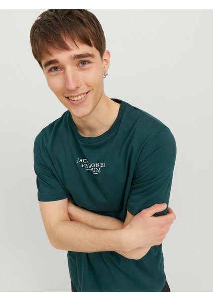 Bisiklet Yaka Logo Baskili Tisört - Bluarchie fırsatları