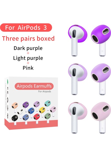 Airpods 3 Için 3 Çift Silikon Kulaklık (Yurt Dışından) fırsatları
