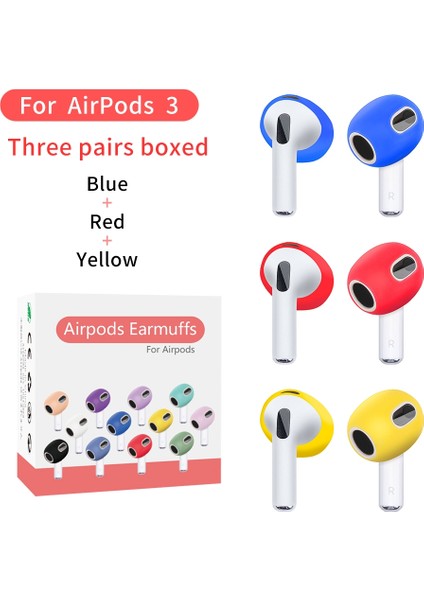 Airpods 3 Için 3 Çift Silikon Kulaklık (Yurt Dışından) fiyatları