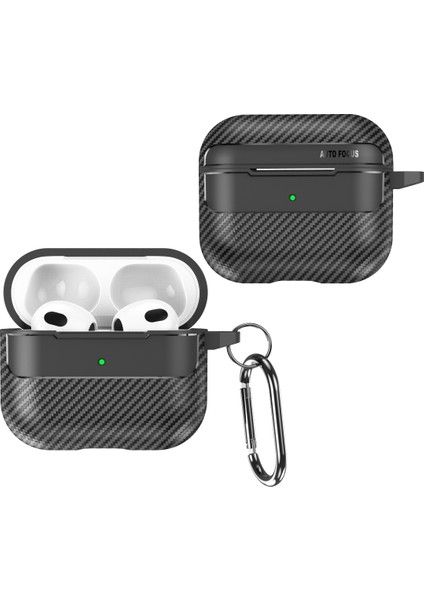Airpods 3 Için Karbon Fiber Kulaklık Kılıfı (Yurt Dışından)
