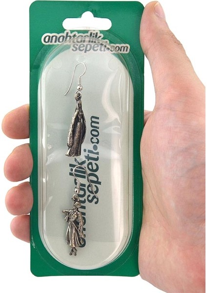 Kadın-Erkek Figürlü Gümüş Kaplama Küpe modelleri