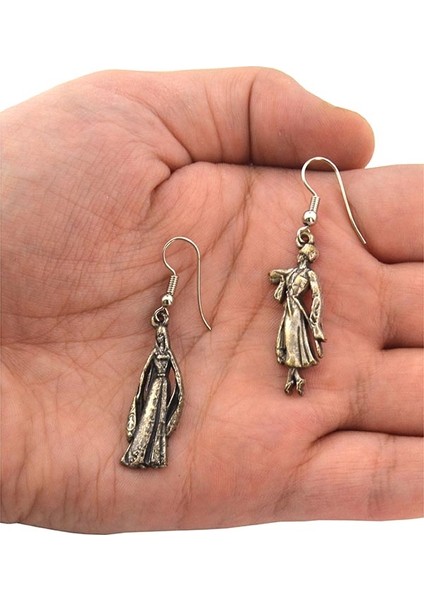 Kadın-Erkek Figürlü Gümüş Kaplama Küpe fırsatları