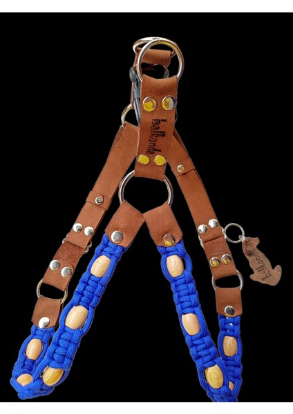 Köpek göğüs tasması hakiki süet deri paracort örgü orta ırk göğüs ölçüsü.:60-85cm ayarlamalı dog harness GT2-15
