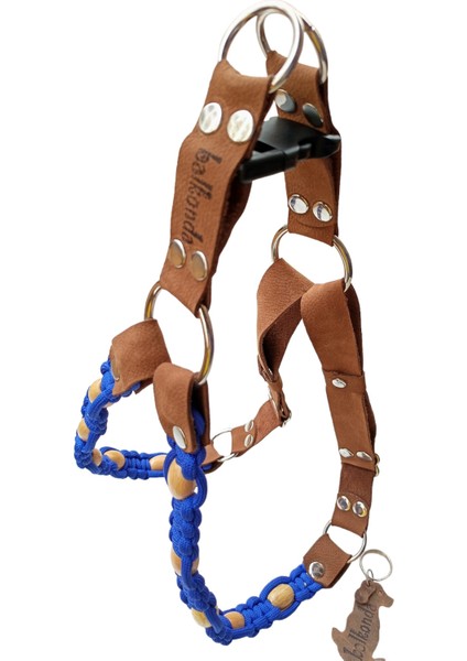 Köpek göğüs tasması hakiki süet deri paracort örgü orta ırk göğüs ölçüsü.:60-85cm ayarlamalı dog harness GT2-15 fırsatları