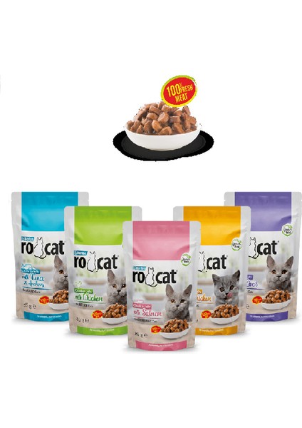 24 Adet Ton Balıklı ve Hamsili Yetişkin Kedi Pouch Mama 85 gr (Kediniz Buna Bayılacak)