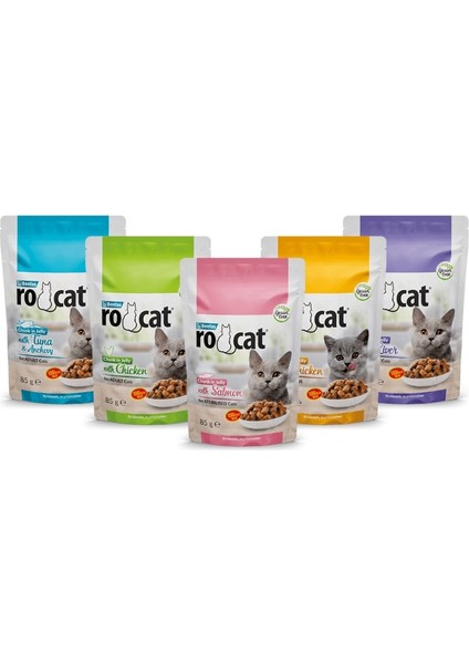 24 Adet Ton Balıklı ve Hamsili Yetişkin Kedi Pouch Mama 85 gr (Kediniz Buna Bayılacak)