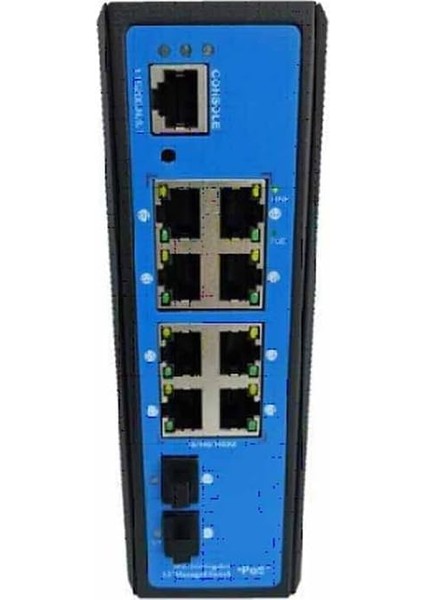 8 * 10/100/1000M RJ45 Port +2 * 1000M RJ45 Port Umanaged Industrıal Poe Swıtch PN:ENT/8G2SFP