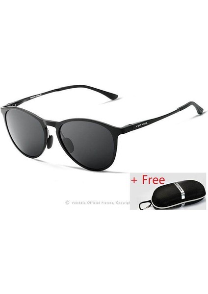 Veıthdıa Unisex Retro Alüminyum Magnezyum Marka Güneş Gözlüğü Polarize Lens Eski Gözlük Aksesuarları Güneş Gözlüğü Erkek/Kadın 6625 (Yurt Dışından)