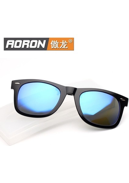Aoron Yeni Polarize Klip Tipi Güneş Gözlüğü Moda Renkli Film 2140 Erkek Ve Kadın Klipsli Tr90 (Yurt Dışından)