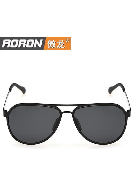 Aoron Erkek Polarize Güneş Gözlüğü Moda Süper Zırh Paslanmaz Çelik Güneş Gözlüğü A277 (Yurt Dışından)