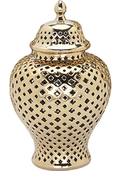 Kapak El Sanatları Ev Dekorasyon Vazo Altın İle Hafif Zencefil Kavanoz (Yurt Dışından) fiyatları