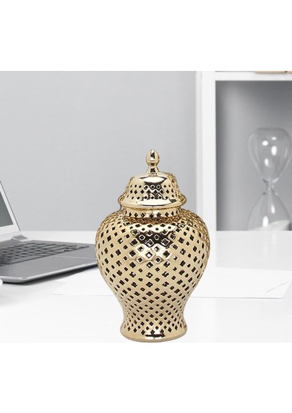 Kapak El Sanatları Ev Dekorasyon Vazo Altın İle Hafif Zencefil Kavanoz (Yurt Dışından) modelleri