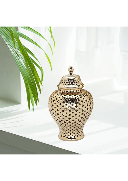 Kapak El Sanatları Ev Dekorasyon Vazo Altın İle Hafif Zencefil Kavanoz (Yurt Dışından) fırsatları