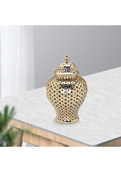 Kapak El Sanatları Ev Dekorasyon Vazo Altın İle Hafif Zencefil Kavanoz (Yurt Dışından) indirimleri