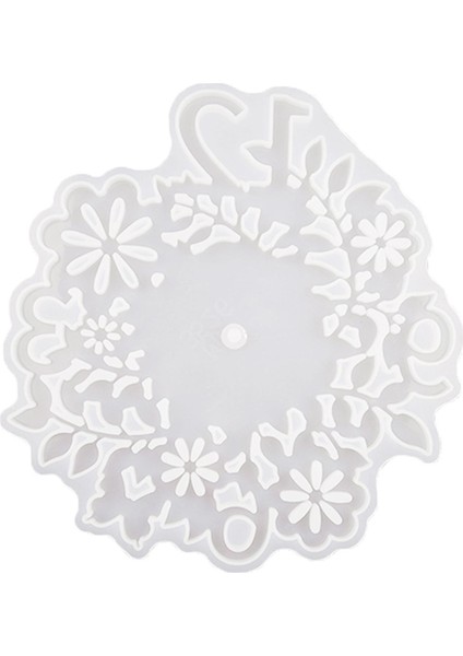Şeffaf Saat Epoksi Takı Yapma Araçları Dekorasyonu D-28x26mm Beyaz (Yurt Dışından)
