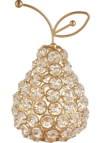 Ev Yatak Odası Masası Partisi Için Kristal / Armut Süsleri Dekor Altın (Yurt Dışından)