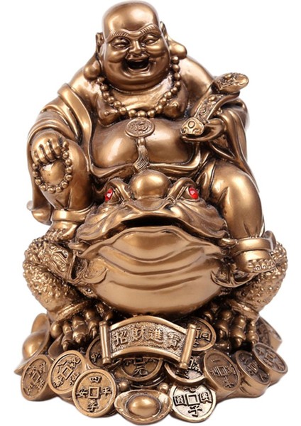 Buda Tealight Sahibi Meditasyon Figürinleri Gülerek Için Bahçe Heykeli Buda Küçük (Yurt Dışından)