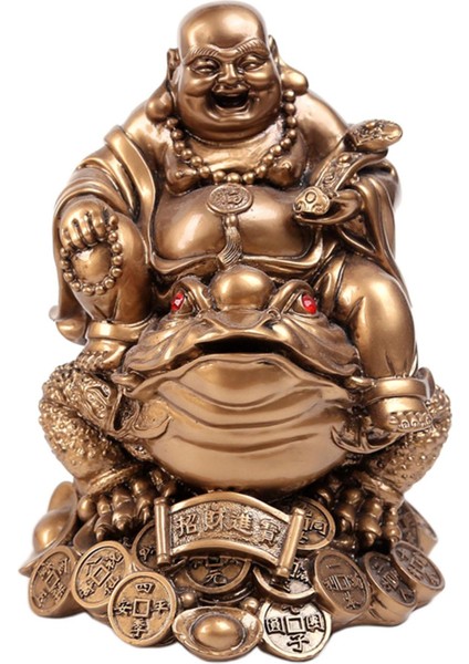 Buda Tealight Sahibi Meditasyon Figürinleri Gülerek Için Bahçe Heykeli Buda Küçük (Yurt Dışından)
