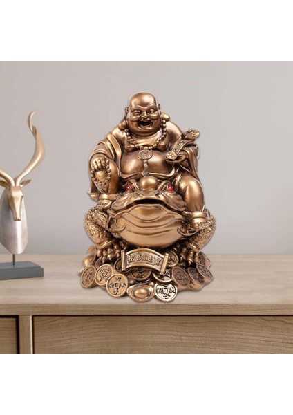 Buda Tealight Sahibi Meditasyon Figürinleri Gülerek Için Bahçe Heykeli Buda Küçük (Yurt Dışından)