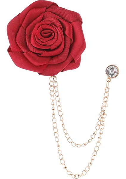 Gül Çiçek Püskül Zinciri Broş, Yıldönümü Için Resmi Konser Kravat Şapka Atkı (Yurt Dışından)