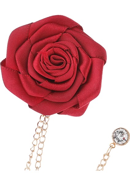 Gül Çiçek Püskül Zinciri Broş, Yıldönümü Için Resmi Konser Kravat Şapka Atkı (Yurt Dışından) modelleri