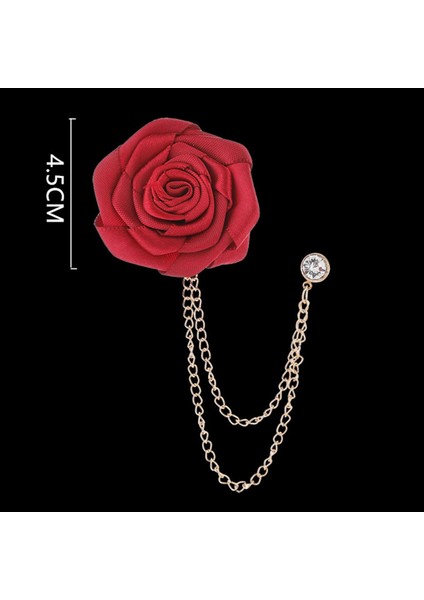 Gül Çiçek Püskül Zinciri Broş, Yıldönümü Için Resmi Konser Kravat Şapka Atkı (Yurt Dışından) fırsatları